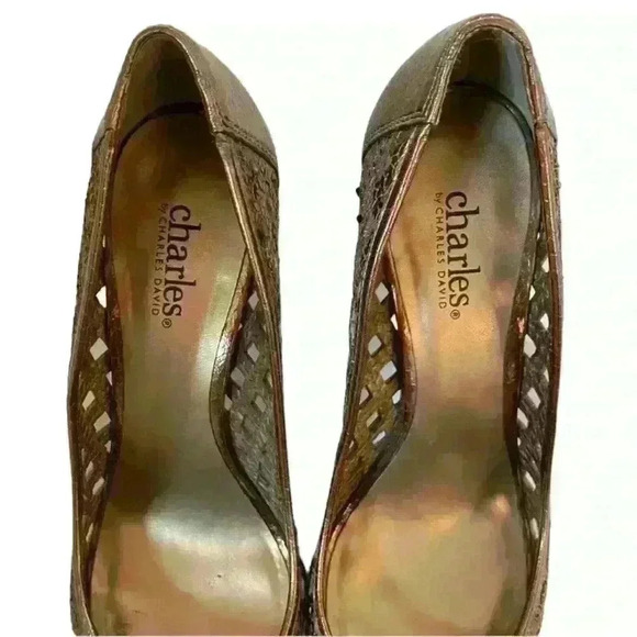 STUNNING Charles by Charles David sequin Metalic bronze/brown 🤎 - Picture 3 of 9